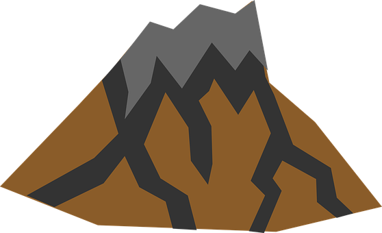 A Rock With Black Lines