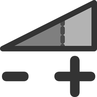 A Black And White Math Symbol