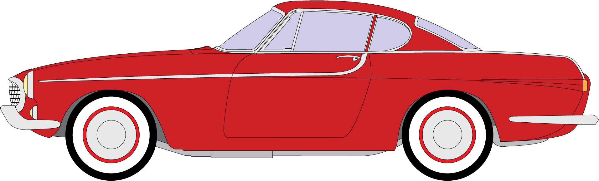 Volvo P1800 Png Clipart - Volvo P1800, Transparent Png