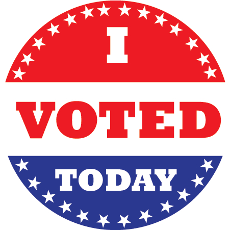 Vote Sticker Png - Transparent I Voted Sticker, Png Download