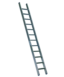 A Long Ladder With A Black Background
