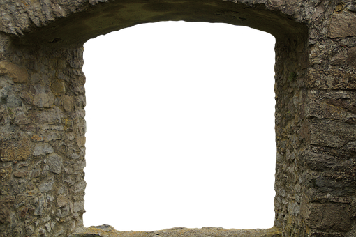 A Stone Arch With A Black Background
