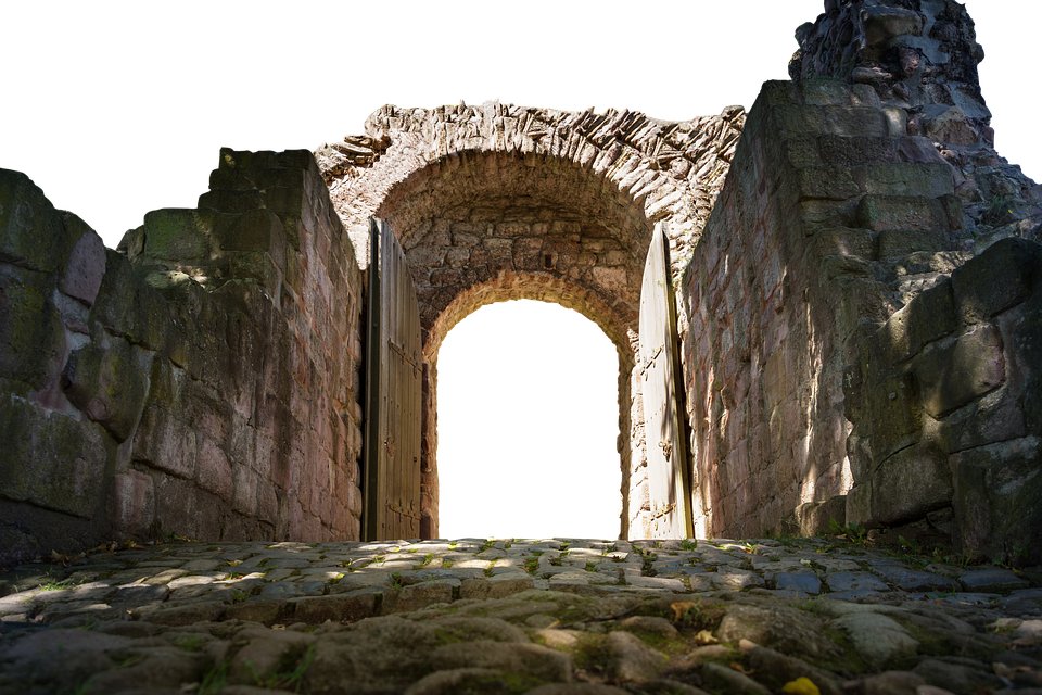 An Archway In A Stone Wall