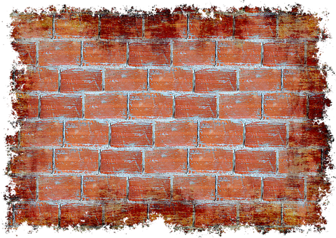 A Brick Wall With White Paint