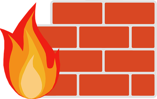 A Fire On A Brick Wall