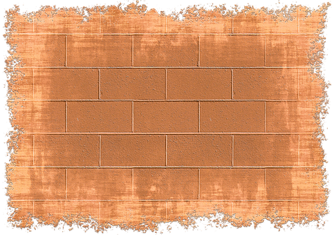 A Brick Wall With A Black Border
