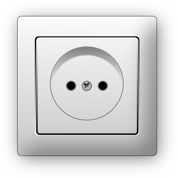 A White Square Outlet With Holes