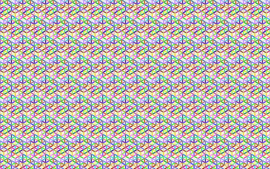 A Colorful Pattern Of Triangles