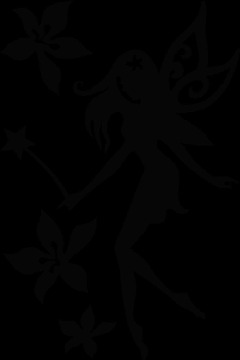 A Silhouette Of A Fairy