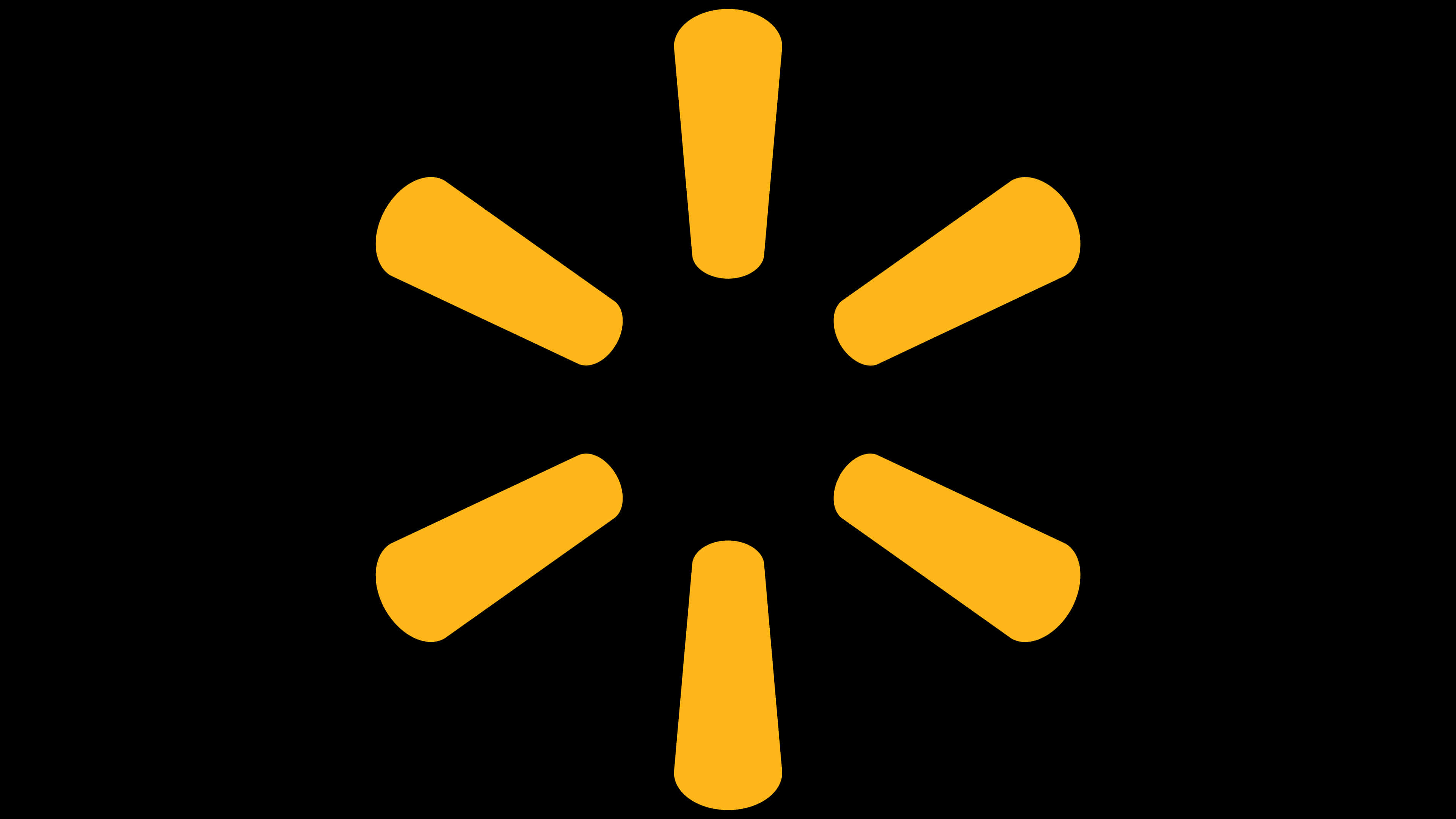 A Yellow Circular Logo On A Black Background