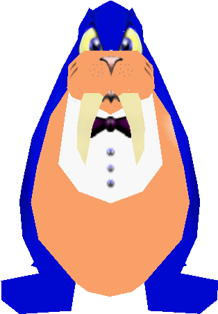 A Cartoon Walrus With Tuxedo And Bow Tie