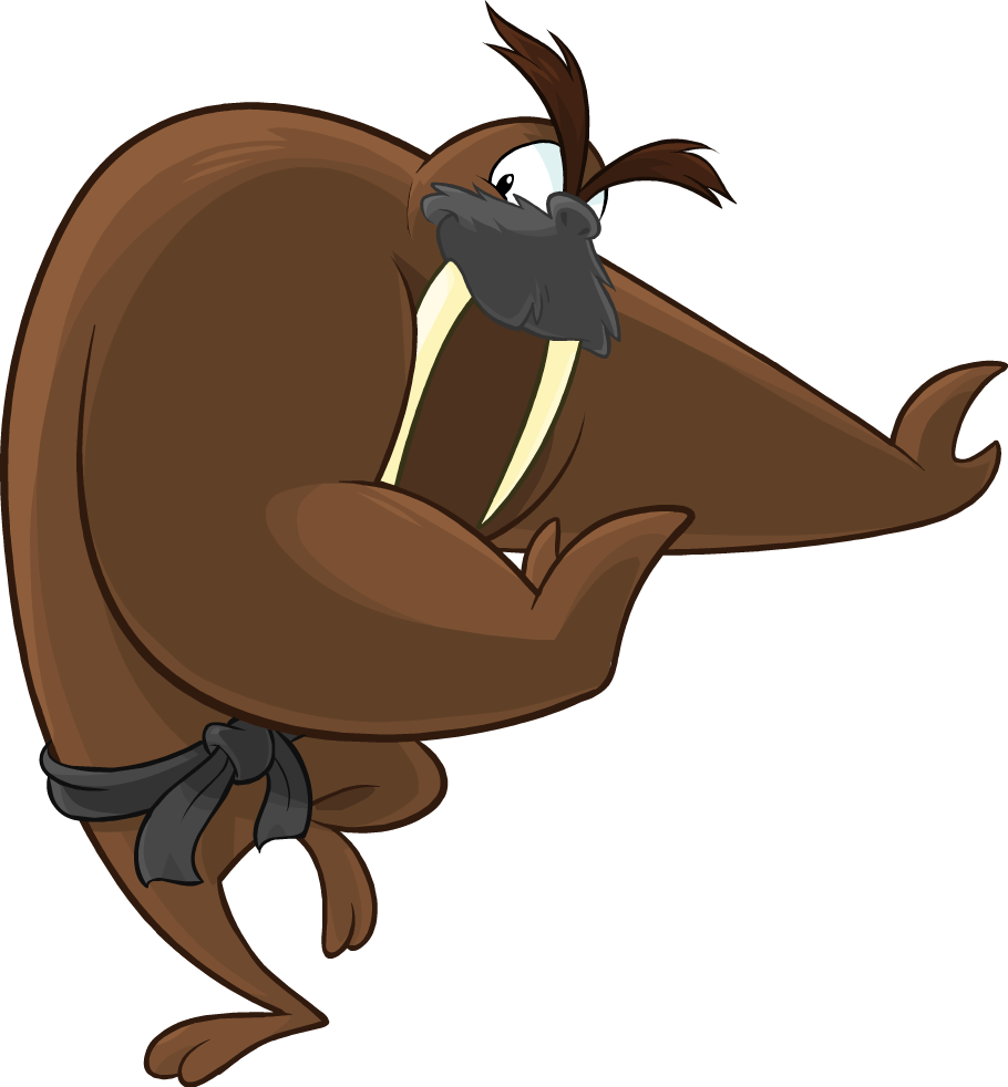 Cartoon Animal With A Black Background