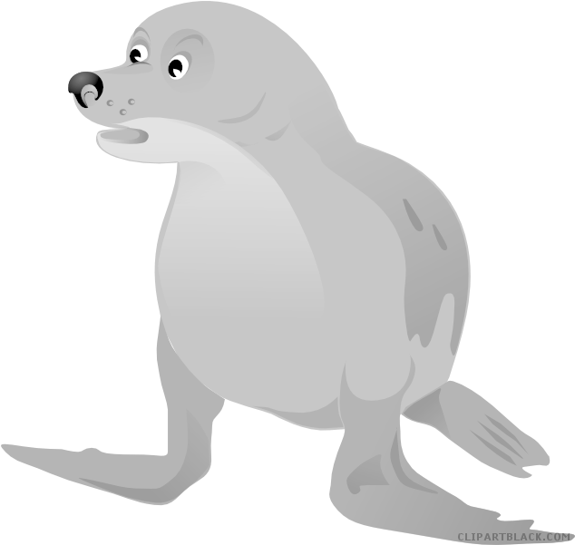 A Cartoon Of A Seal
