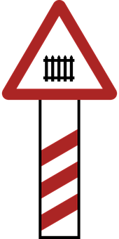 A Red Triangle And Black Background