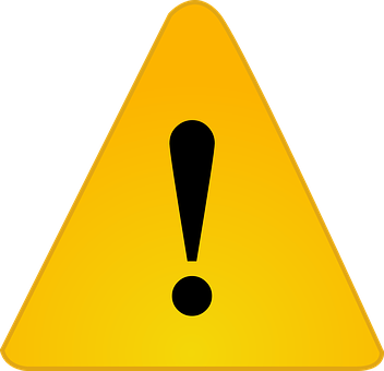 A Yellow Triangle With A Exclamation Mark