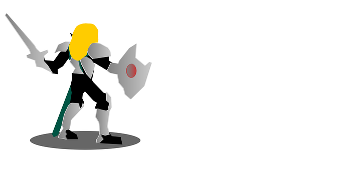 A Cartoon Of A Man In Armor