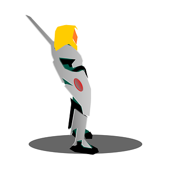 A Cartoon Of A Person In Armor