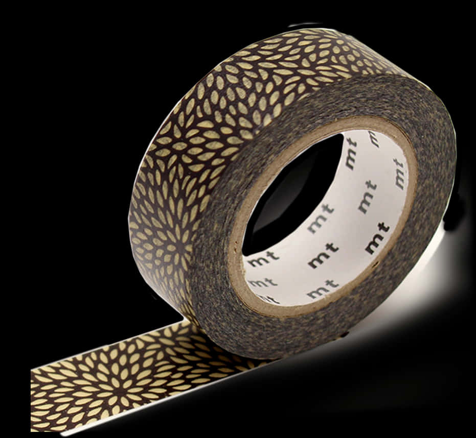A Roll Of Tape With A Pattern On It