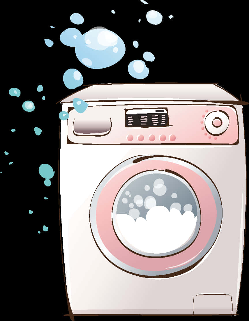 A Washing Machine With Bubbles