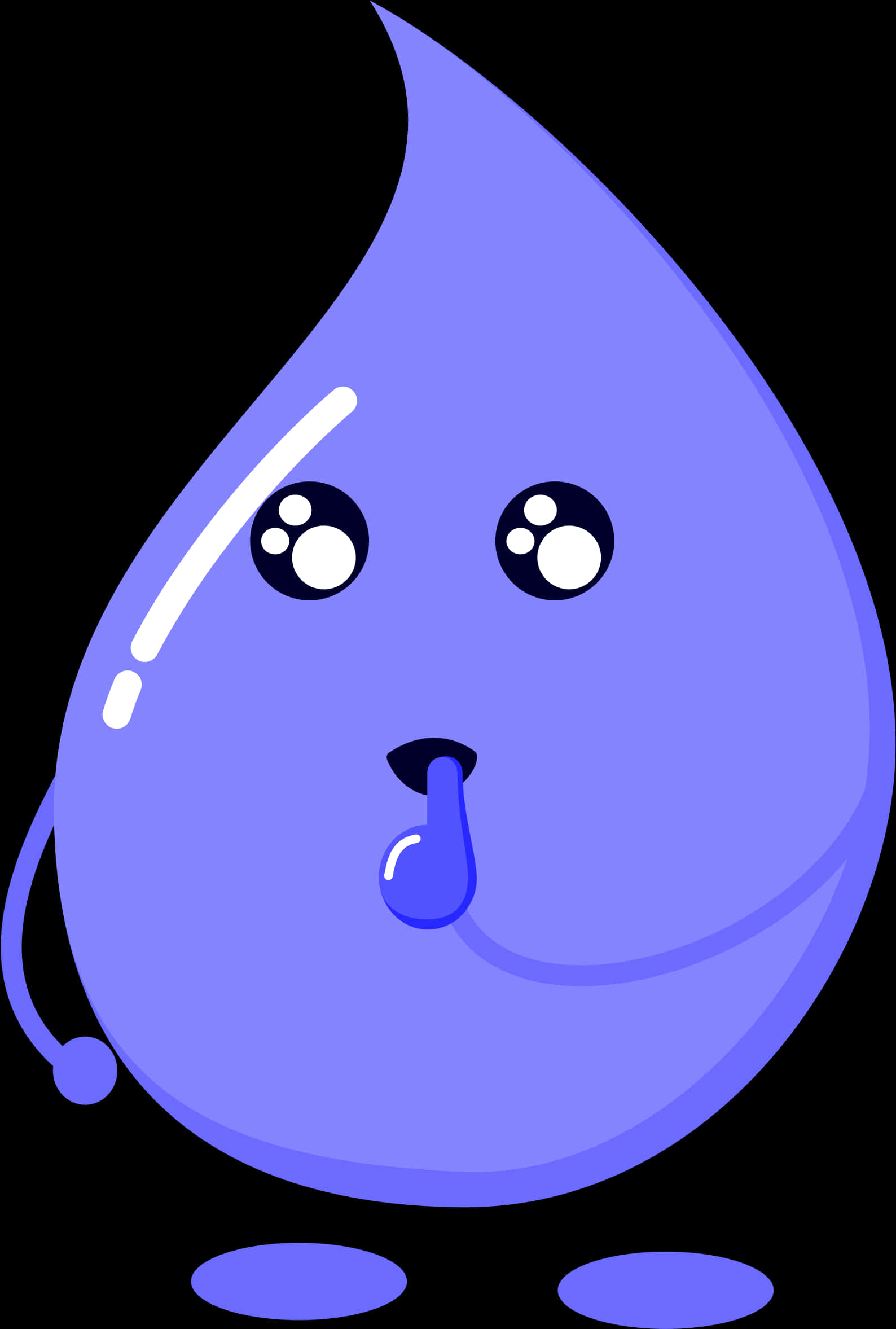 Purple Water Drop