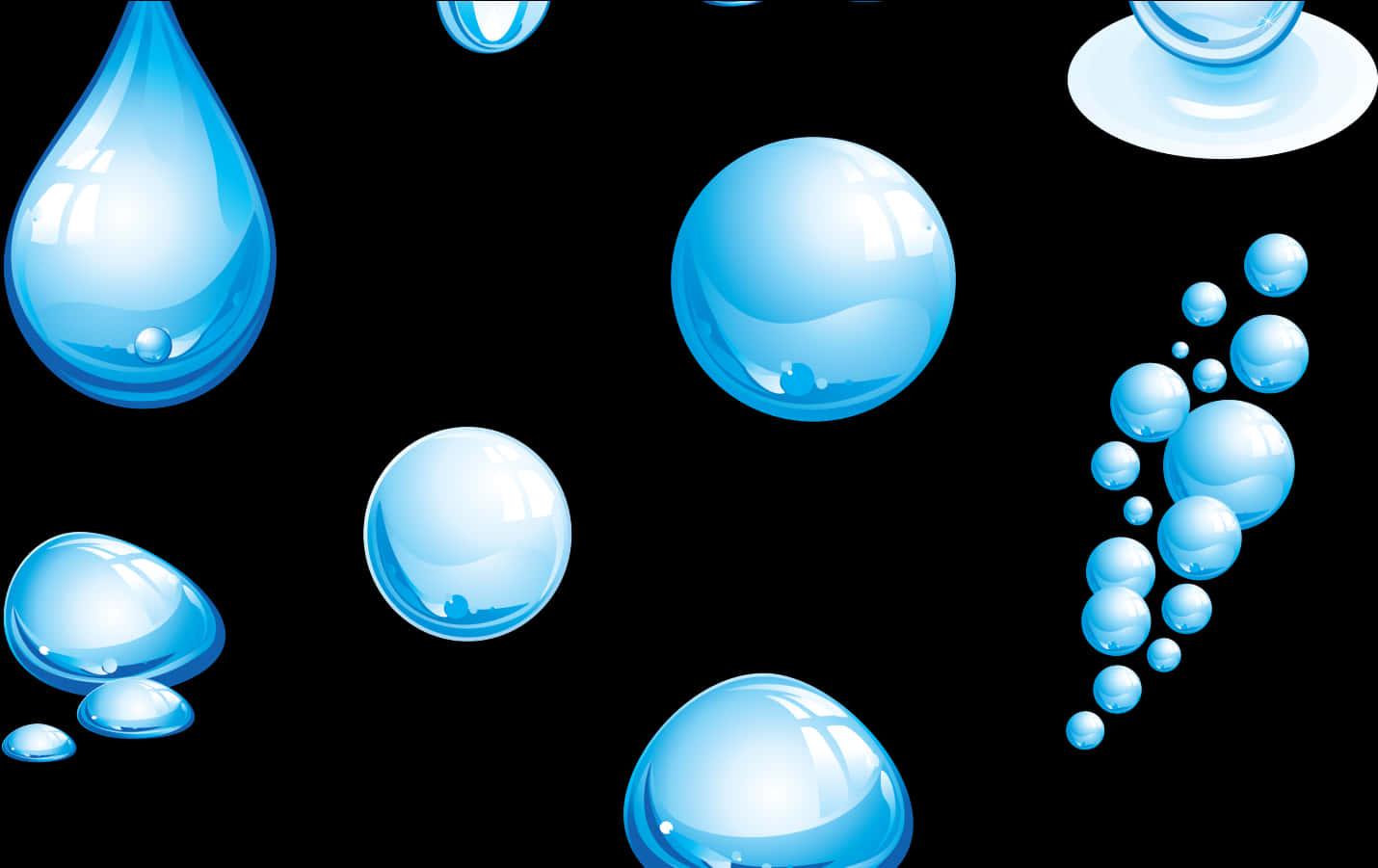 A Close-up Of A Blue Bubble