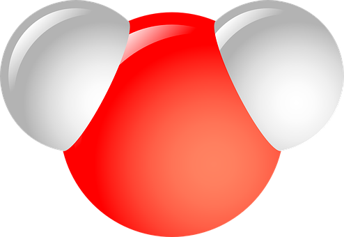 A Red And White Circle With Two White Ears