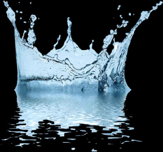 Water Splash Surface Reflective