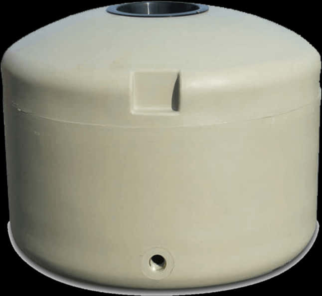 A White Round Container With A Hole