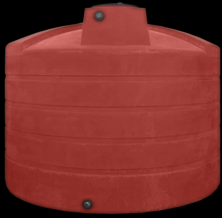 A Red Plastic Container With A Black Background