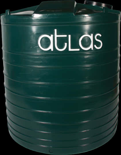 A Green Barrel With White Text