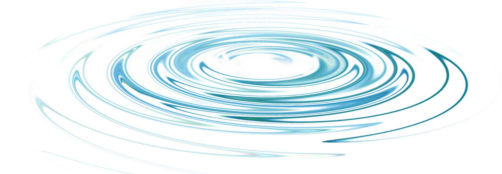 A Black And White Image Of A Black And White Circle In Water
