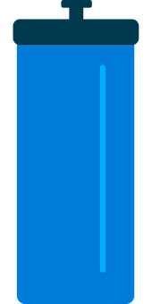 A Blue Rectangular Object With A Black Background