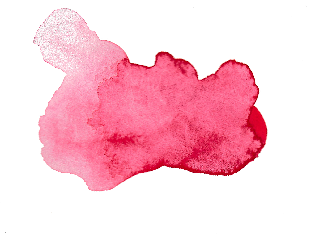 A Pink Blot Of Paint