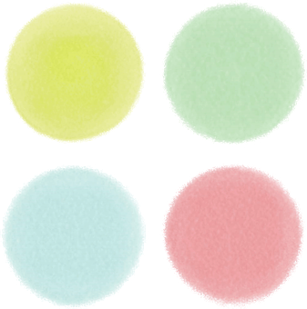 A Group Of Circles With Different Colors