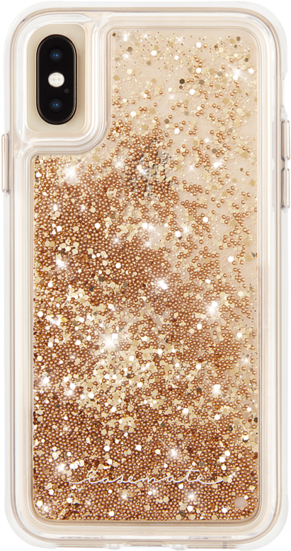 A Case With Gold Glitter