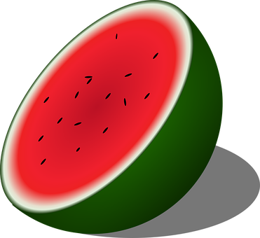 A Watermelon Cut In Half