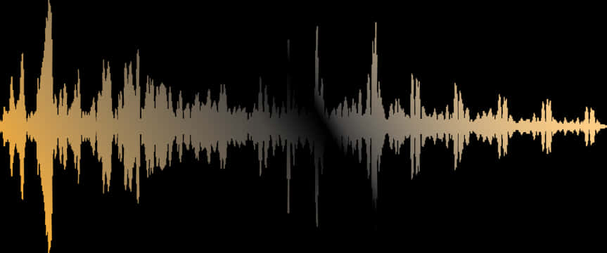 A Sound Waveform With A Black Background