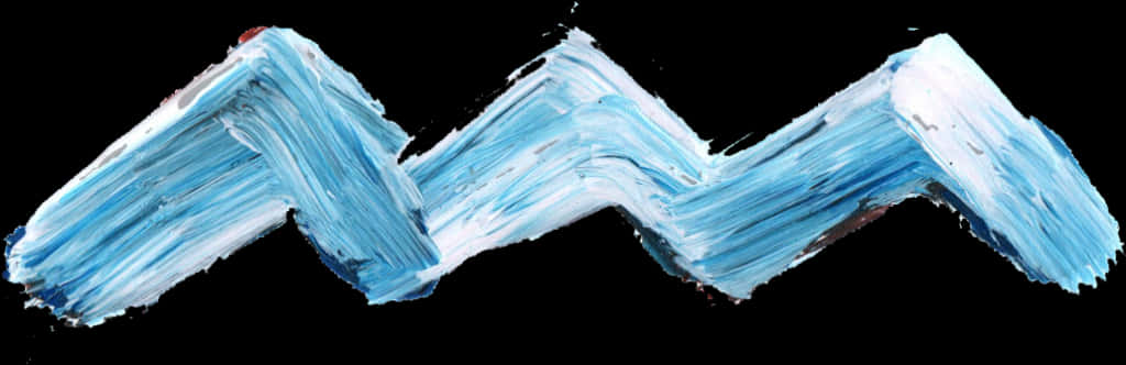 A Close-up Of A Blue And White Paint