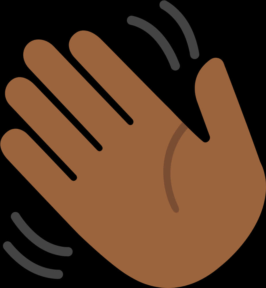 A Hand With A Black Background