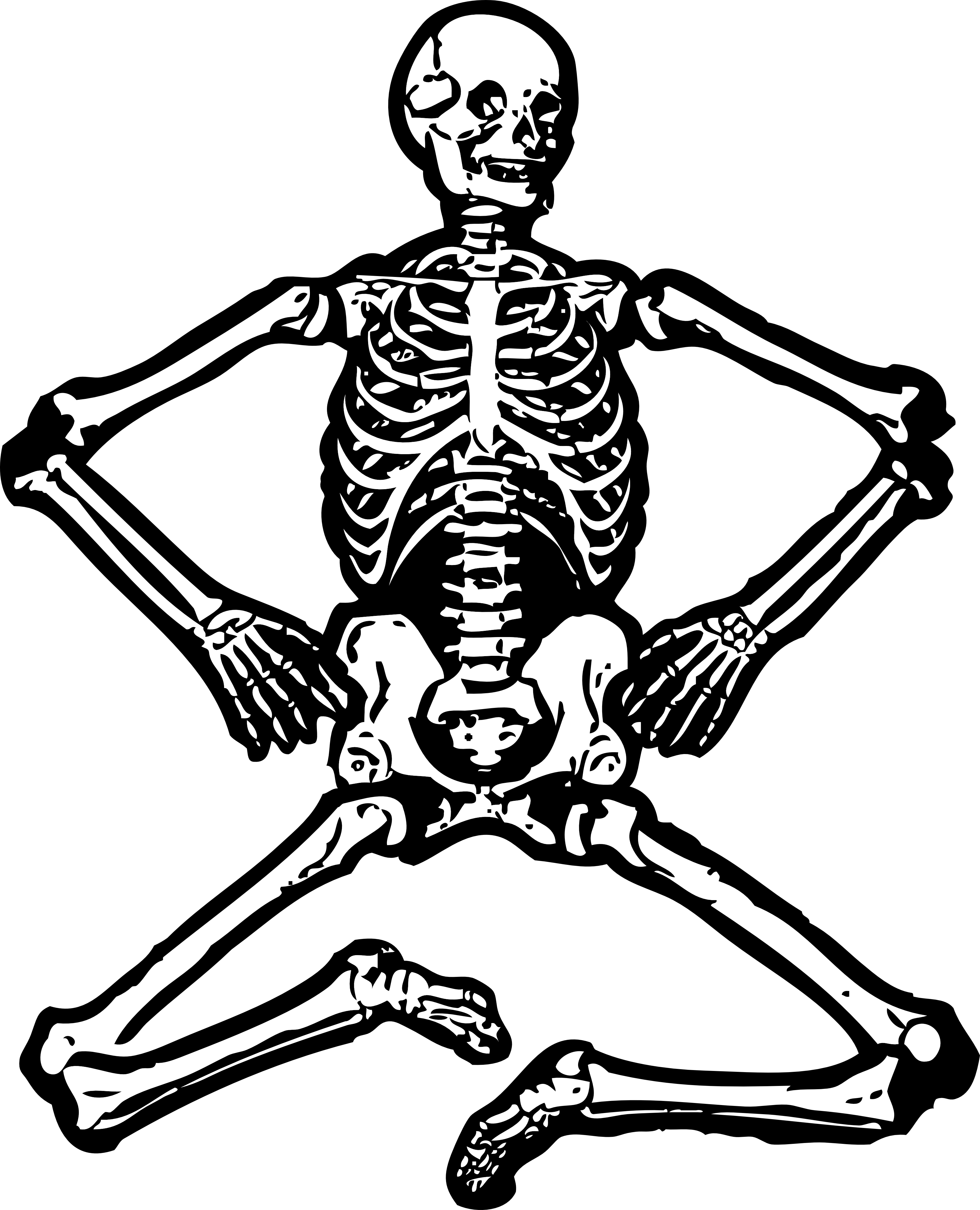 A Skeleton In A Pose