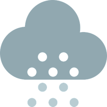 A Cloud With Dots Falling