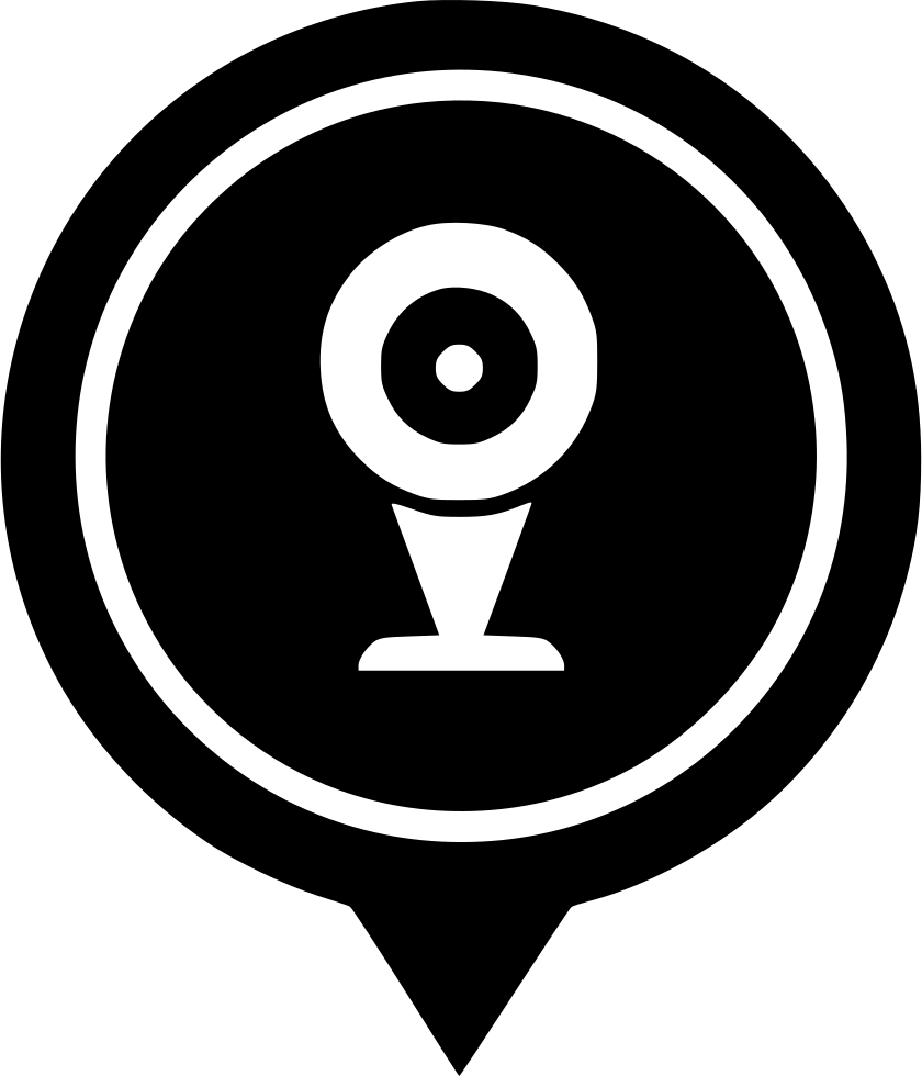 A Black And White Circular Object With A Circle In The Middle