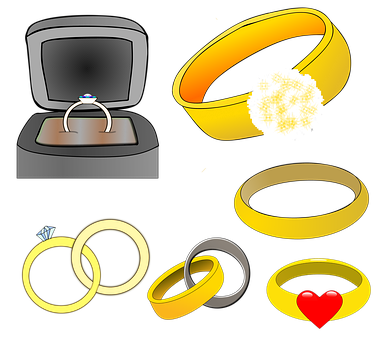 A Collage Of Different Rings