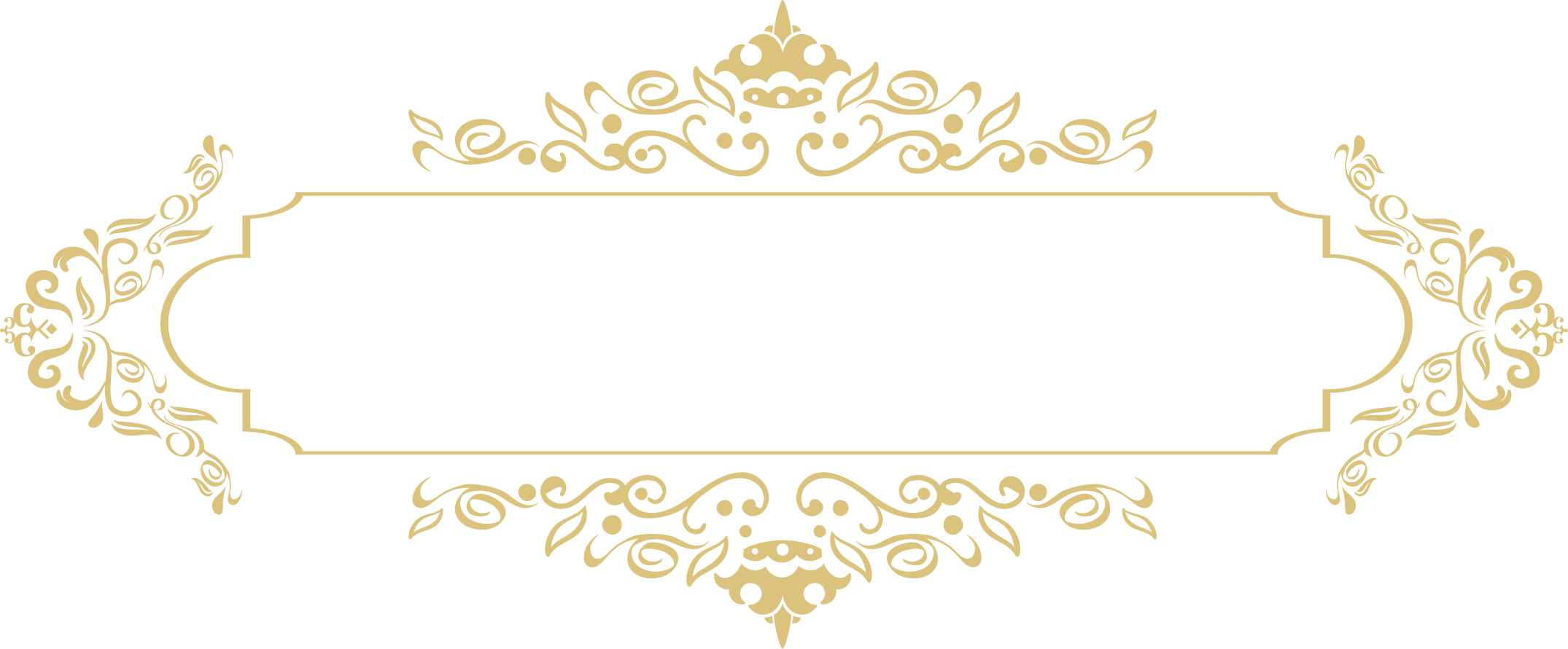 A Black Background With Gold Swirls And Dots