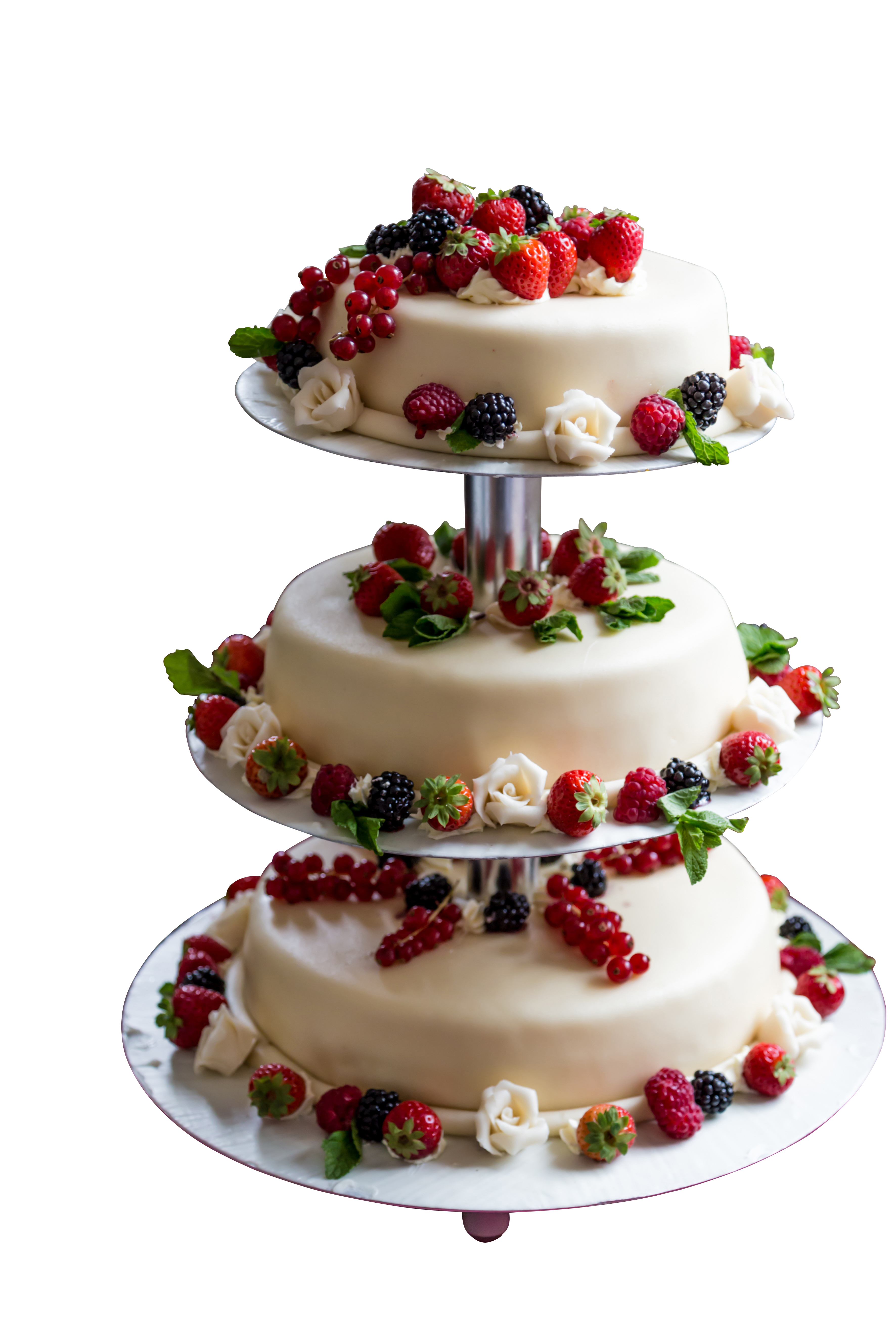 A Cake With Berries On Top