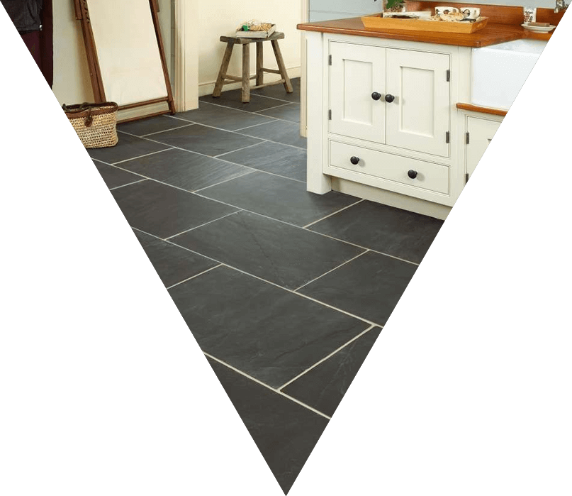 Welcome Image - Black Slate Kitchen Floor, Hd Png Download