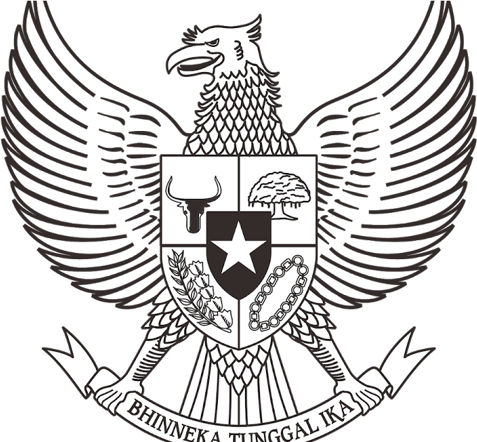 A Black And White Eagle With A Shield And A Star