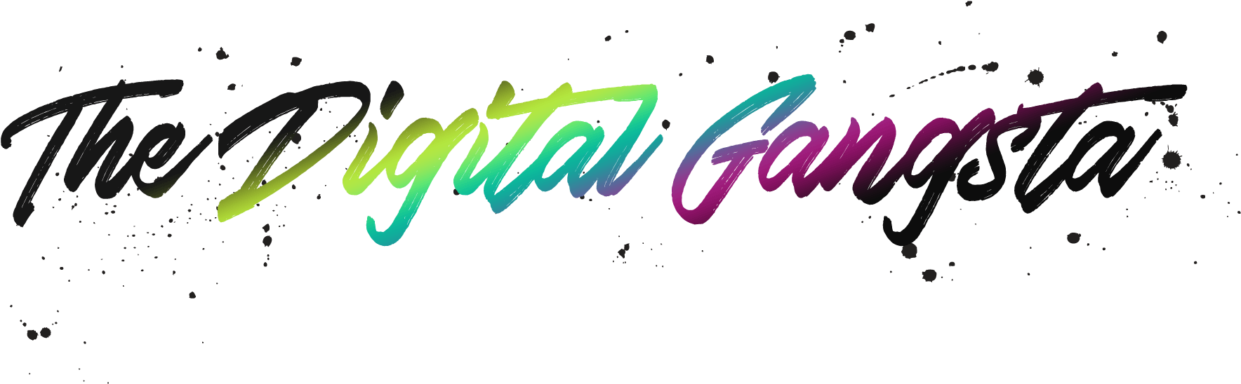 A Colorful Text On A Black Background