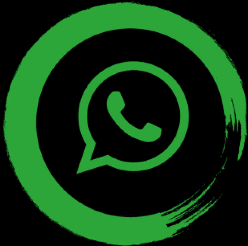 Whatsapp Painted Logo