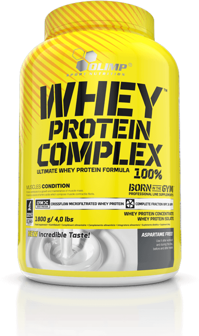 A Yellow Can Of Whey Protein